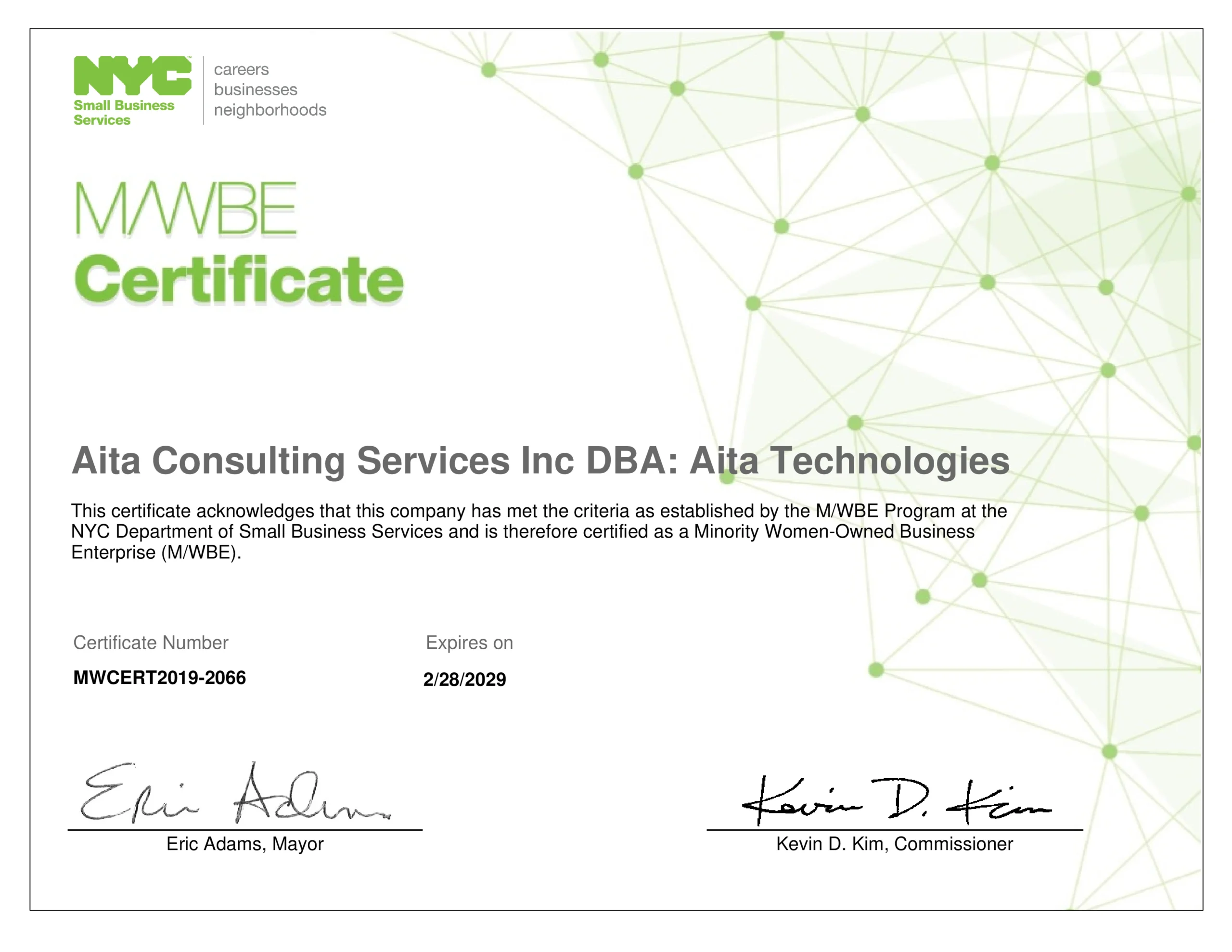 MWBE Certification